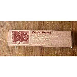 Vintage Vector Pencils Blackfeet Indian Writing Company NOS Lead Free Lacquer Do